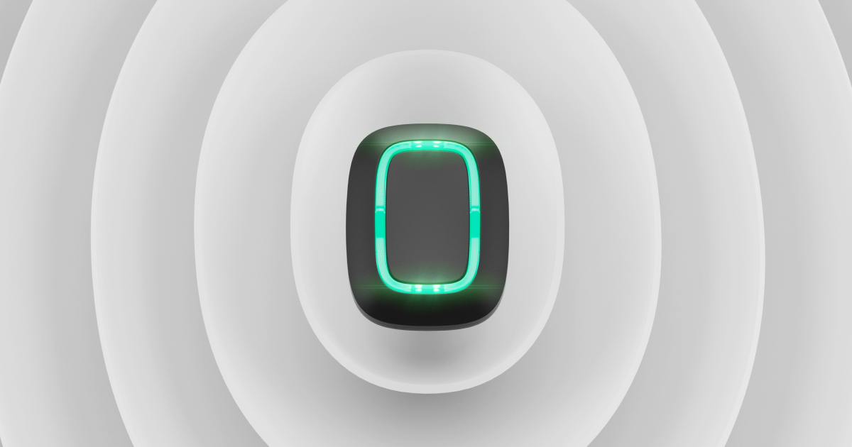 Ajax Button Jeweller wireless panic and smart button