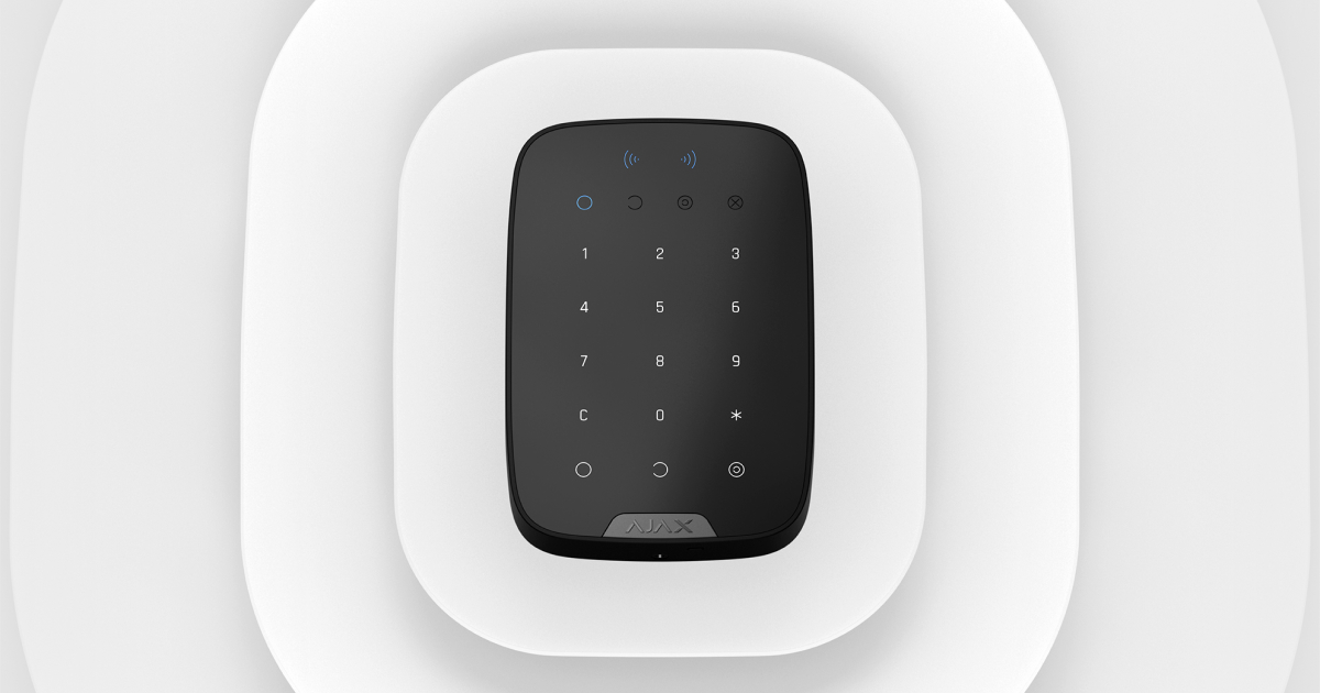 Ajax KeyPad Plus Jeweller wireless keypad