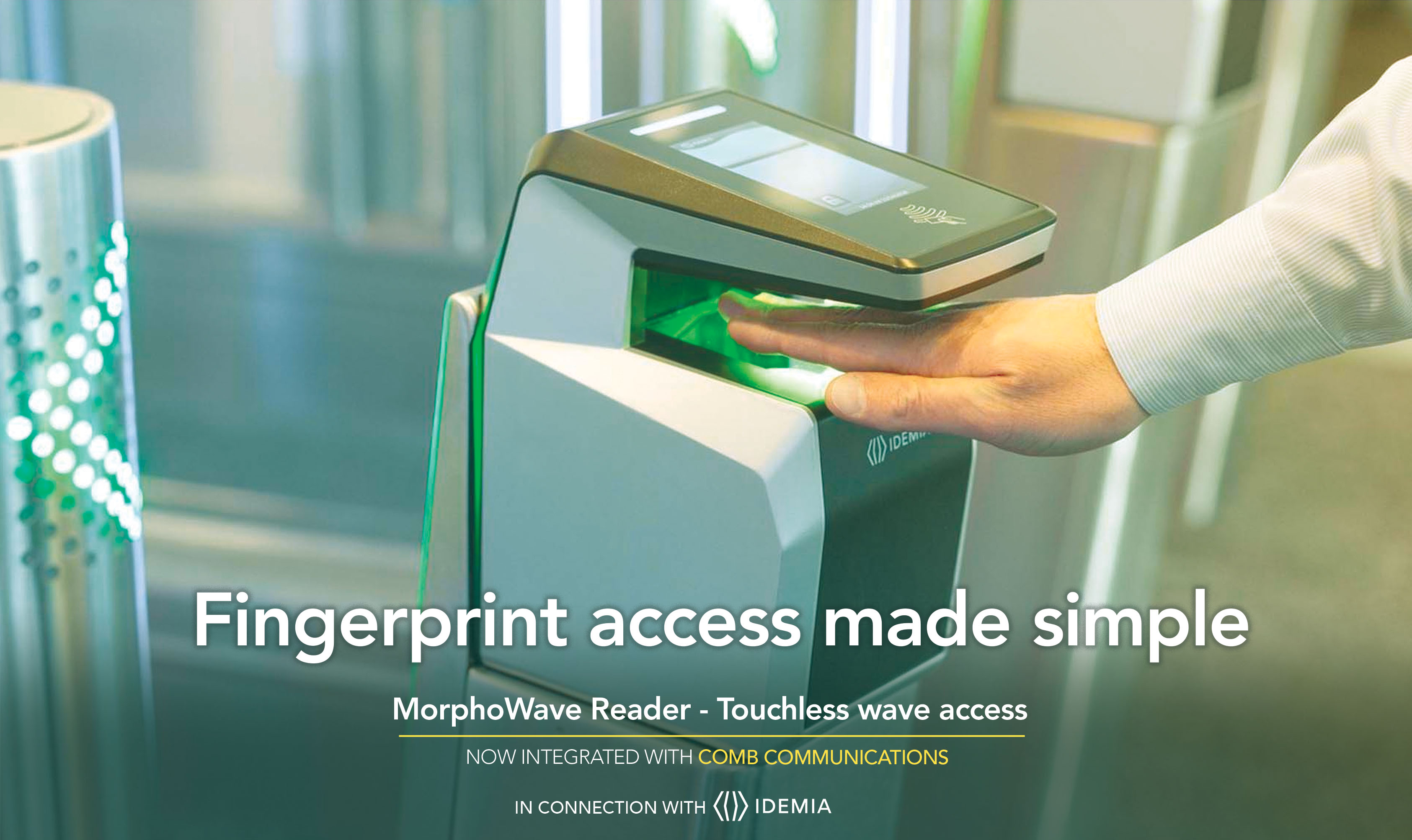 Comb Wave Reader contactless fingerprint reader