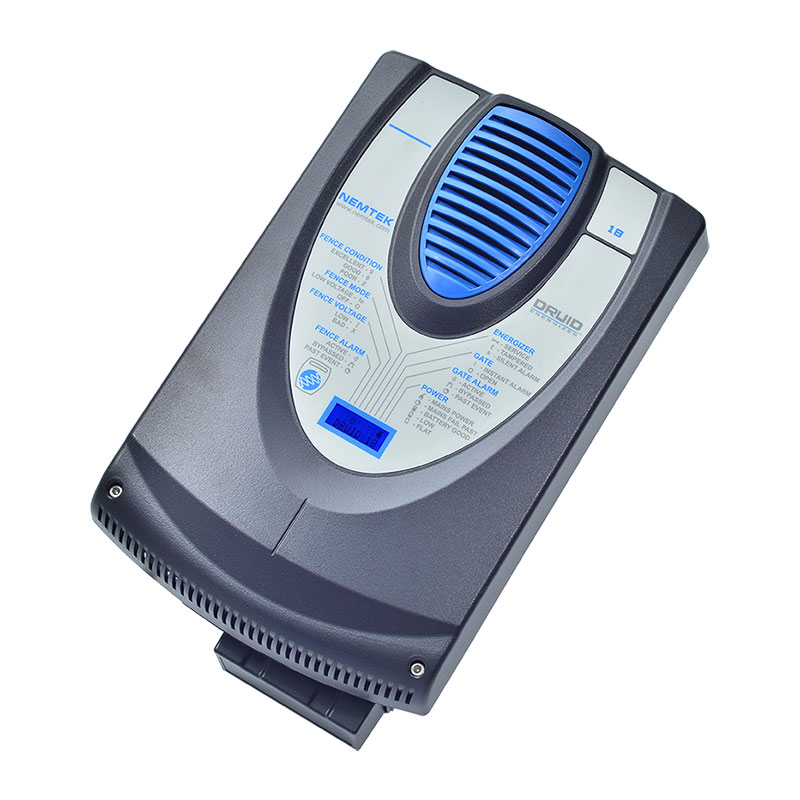 Nemtek Druid LCD electric fence energizer supported by SonSec